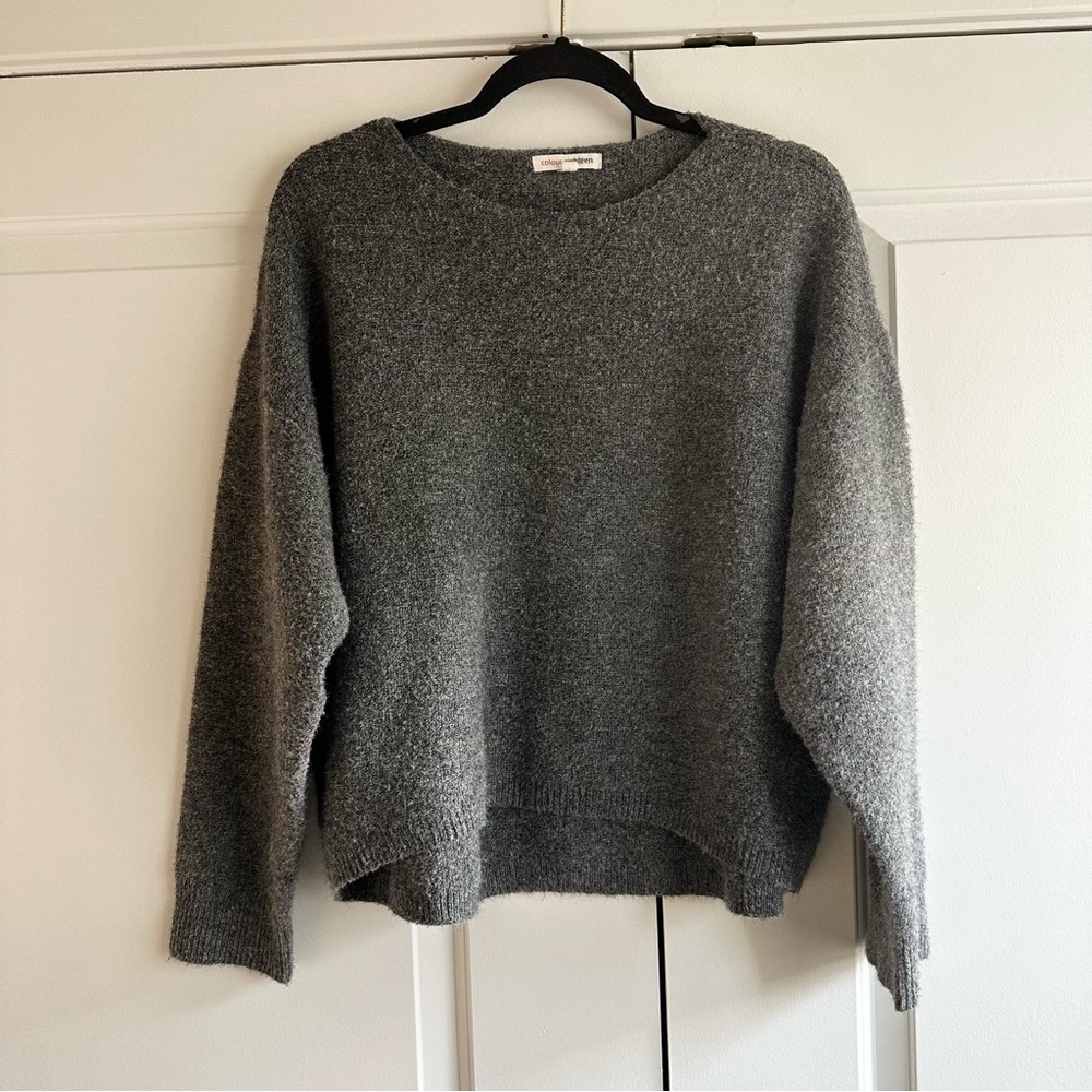 ⭐️ 3/$25 Colour Eighteen Gray Cozy Long Sleeve Women's Sweater XL